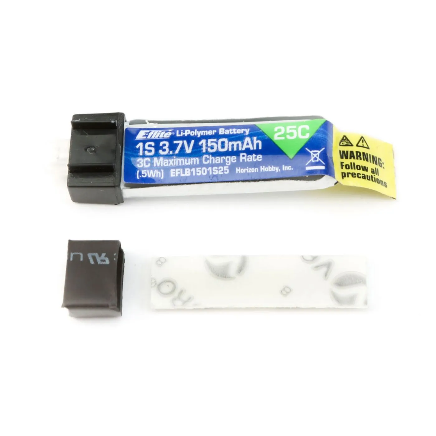 1S 3.7V LiPo Battery, 25C 150mAh, PH 1.5 Ultra Micro