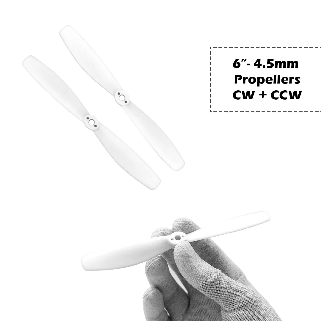 2-Blades 4.5mm Propellers For Drone/Quadcopters CW   CCW (1-Pair)