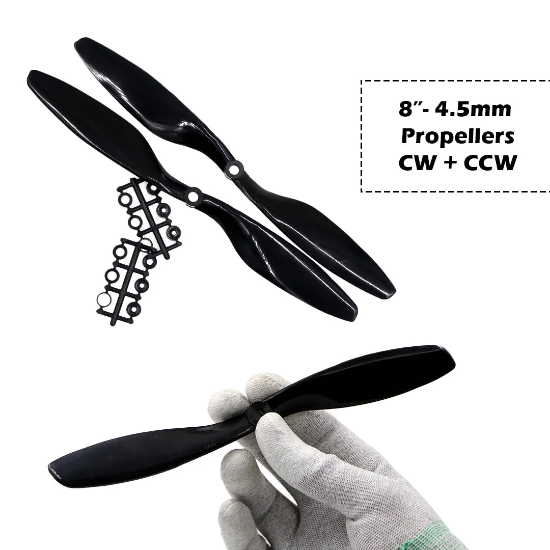 2-Blades 4.5mm Propellers For Drone/Quadcopters CW   CCW (1-Pair)