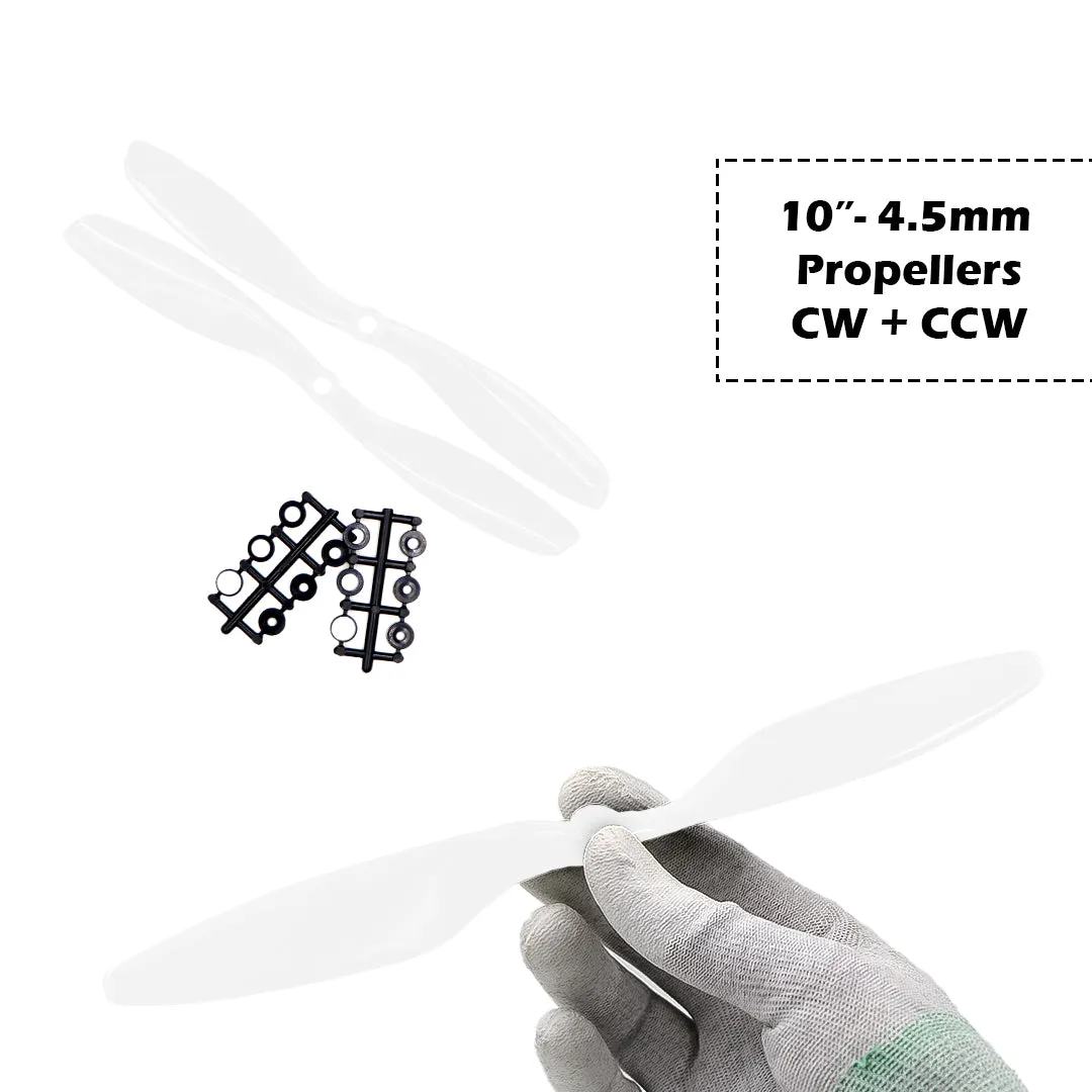 2-Blades 4.5mm Propellers For Drone/Quadcopters CW   CCW (1-Pair)
