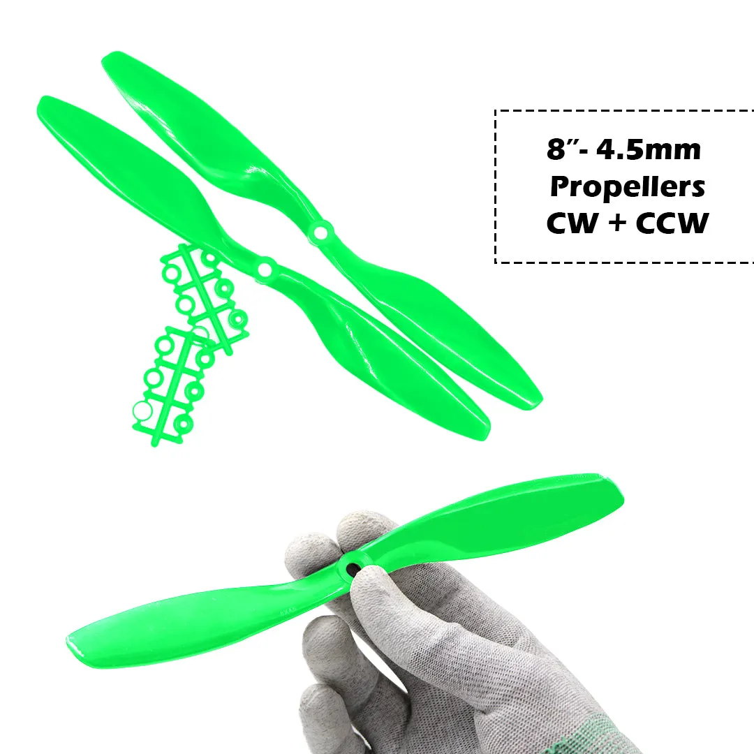 2-Blades 4.5mm Propellers For Drone/Quadcopters CW   CCW (1-Pair)