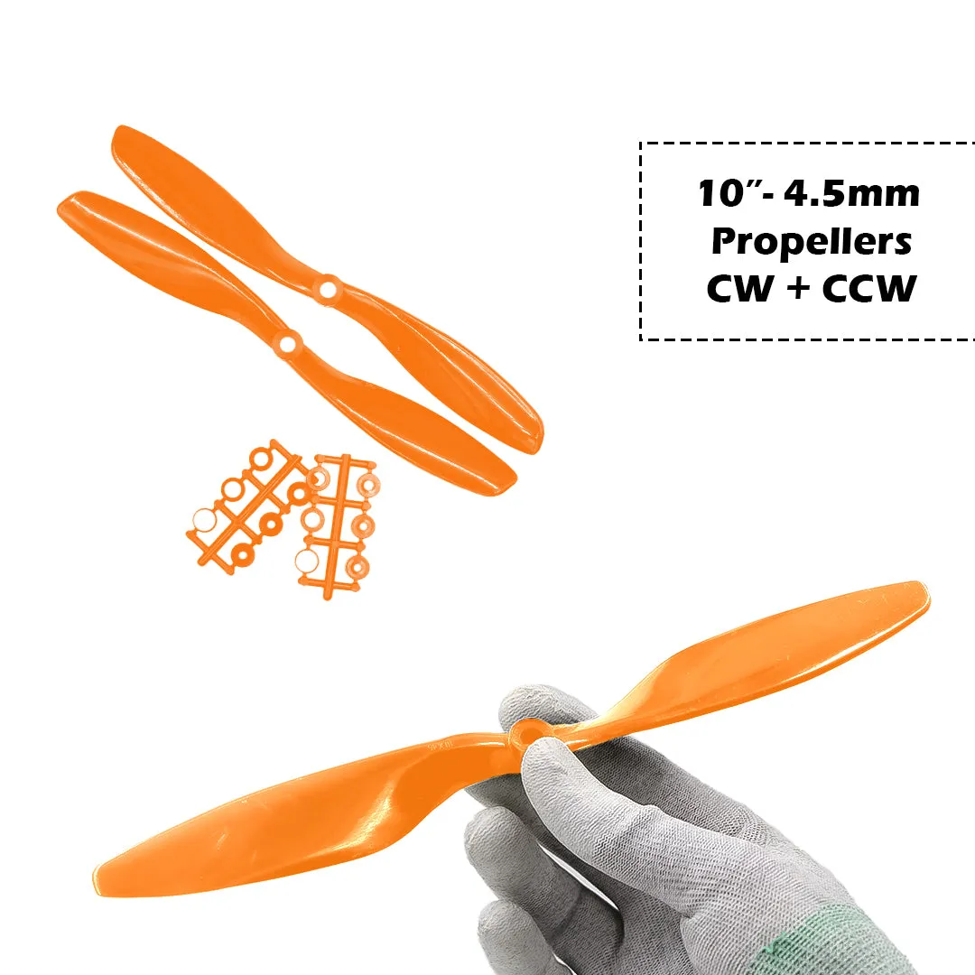 2-Blades 4.5mm Propellers For Drone/Quadcopters CW   CCW (1-Pair)