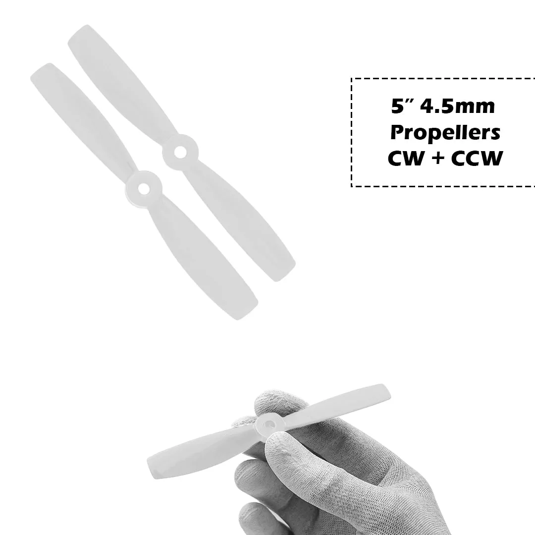 2-Blades 4.5mm Propellers For Drone/Quadcopters CW   CCW (1-Pair)