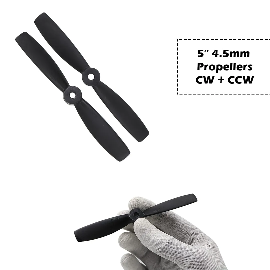 2-Blades 4.5mm Propellers For Drone/Quadcopters CW   CCW (1-Pair)