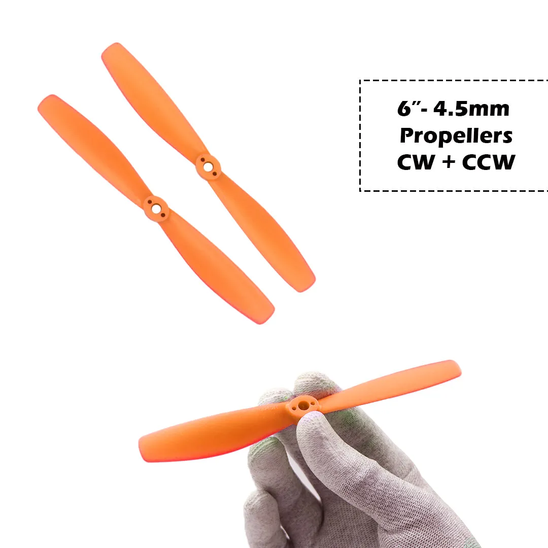2-Blades 4.5mm Propellers For Drone/Quadcopters CW   CCW (1-Pair)