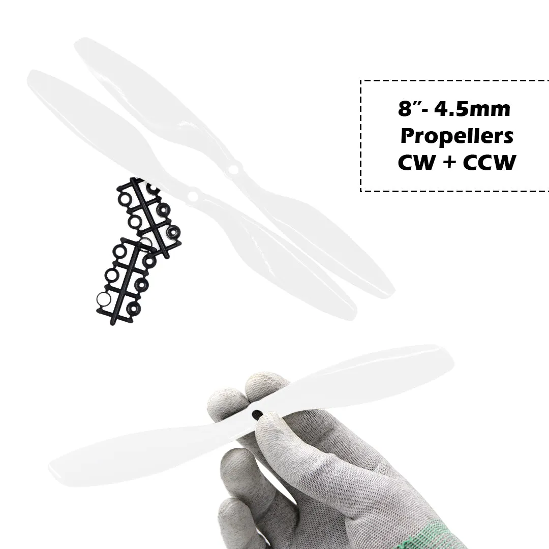 2-Blades 4.5mm Propellers For Drone/Quadcopters CW   CCW (1-Pair)