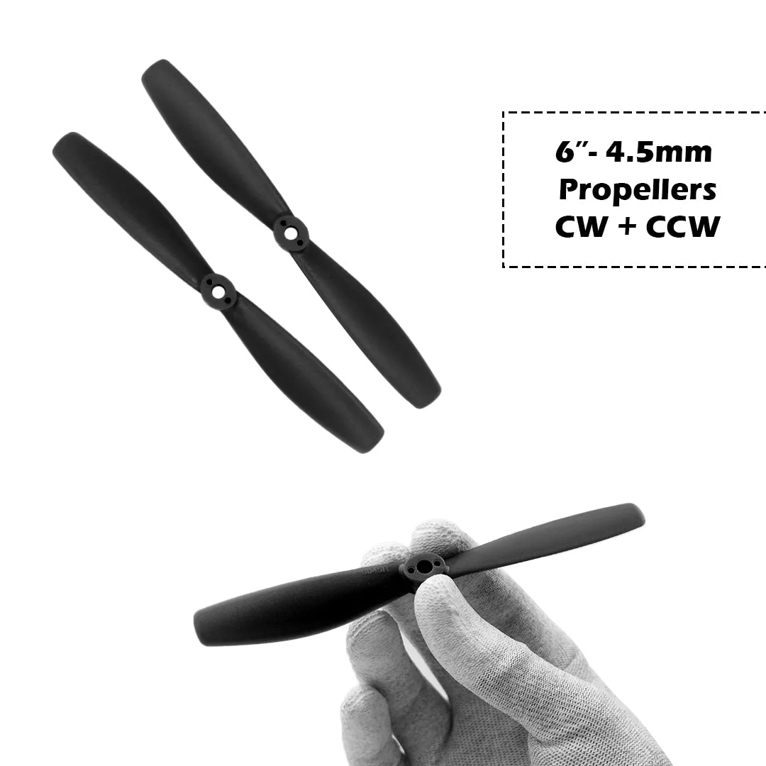 2-Blades 4.5mm Propellers For Drone/Quadcopters CW   CCW (1-Pair)