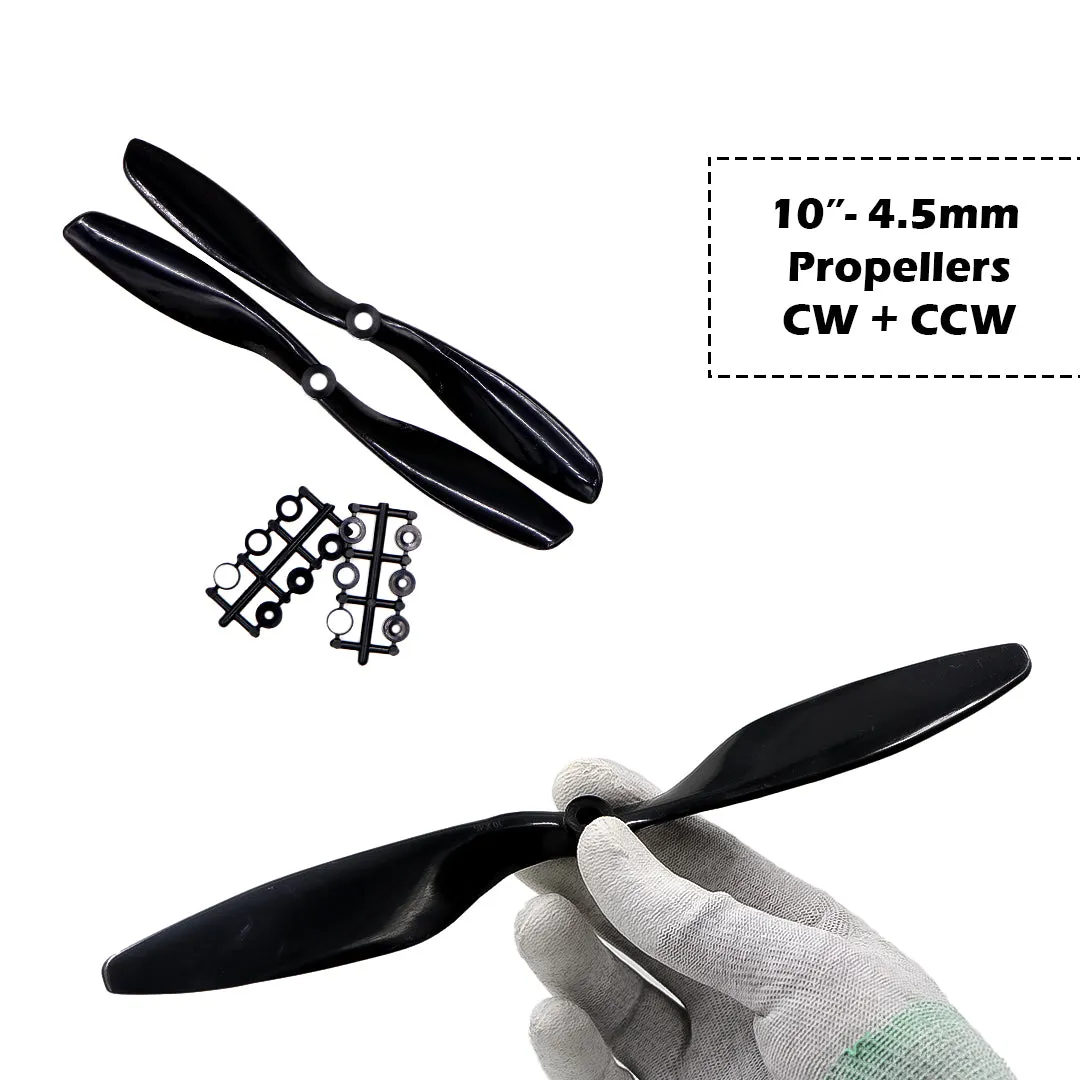 2-Blades 4.5mm Propellers For Drone/Quadcopters CW   CCW (1-Pair)