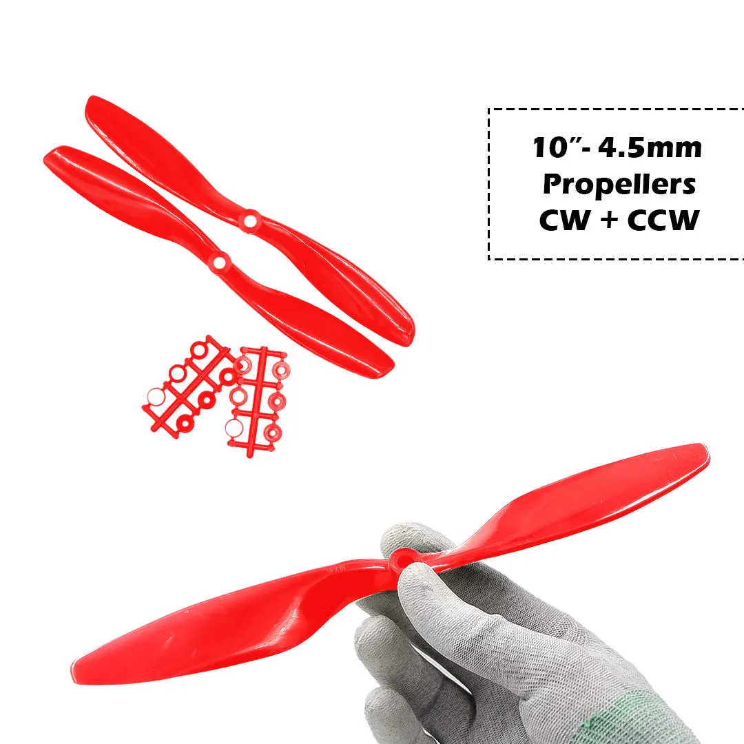 2-Blades 4.5mm Propellers For Drone/Quadcopters CW   CCW (1-Pair)