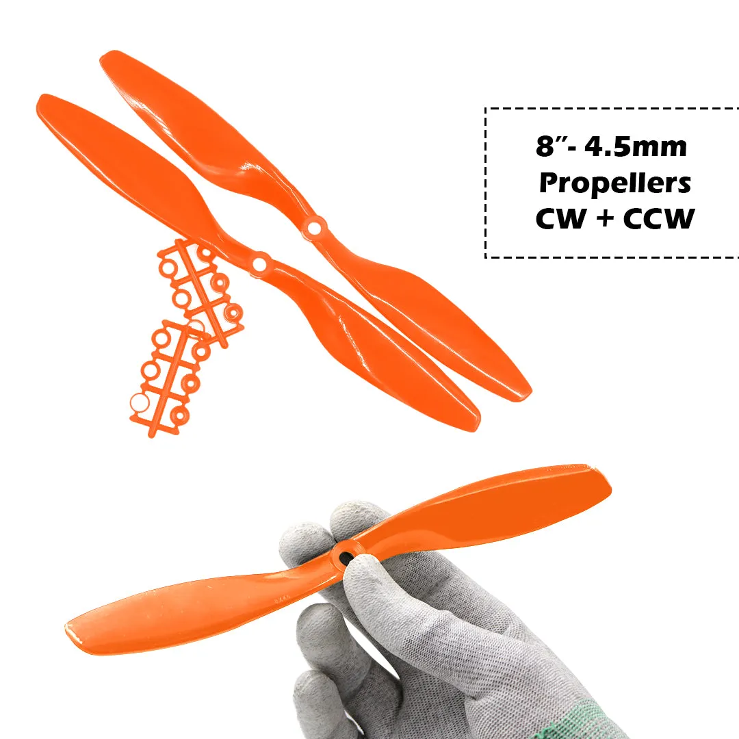 2-Blades 4.5mm Propellers For Drone/Quadcopters CW   CCW (1-Pair)