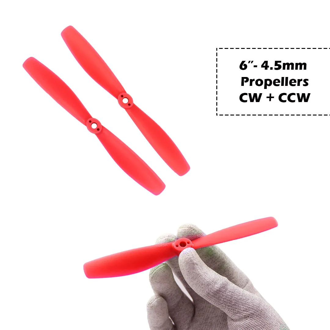 2-Blades 4.5mm Propellers For Drone/Quadcopters CW   CCW (1-Pair)