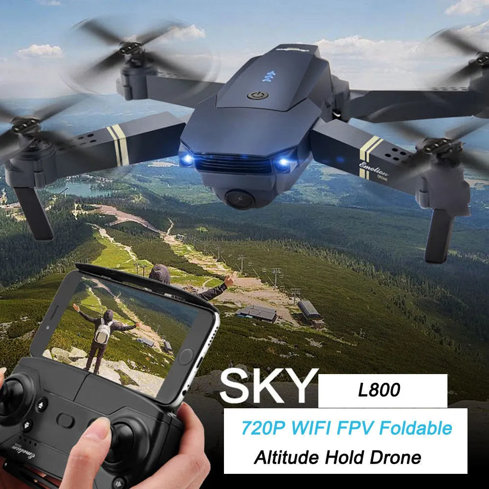 2.4G 4CH 6-Axis Gyro 720P WIFI FPV Foldable Arm Selfie Drone Quadcopter w/ High