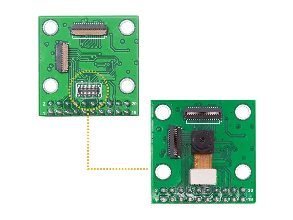 2MP GC2145 Color DVP Camera Module for Arduino GIGA R1 WiFi Board
