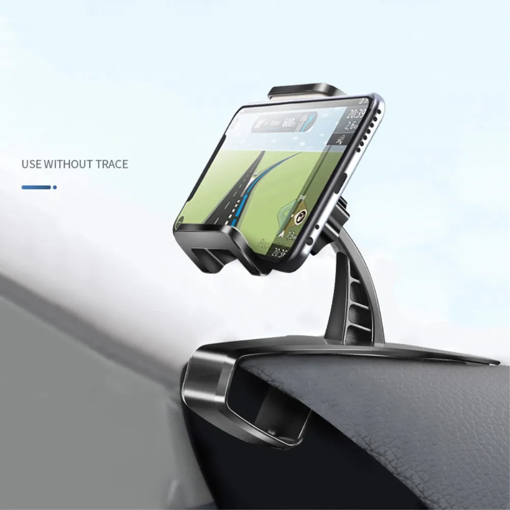 3 in 1 Car GPS Smartphone Holder: Dashboard / Visor Clamp   AC Grid Clip for Lava Xolo Era 4K (2016) - Black