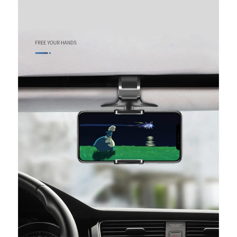 3 in 1 Car GPS Smartphone Holder: Dashboard / Visor Clamp   AC Grid Clip for Lava Xolo Era 4K (2016) - Black