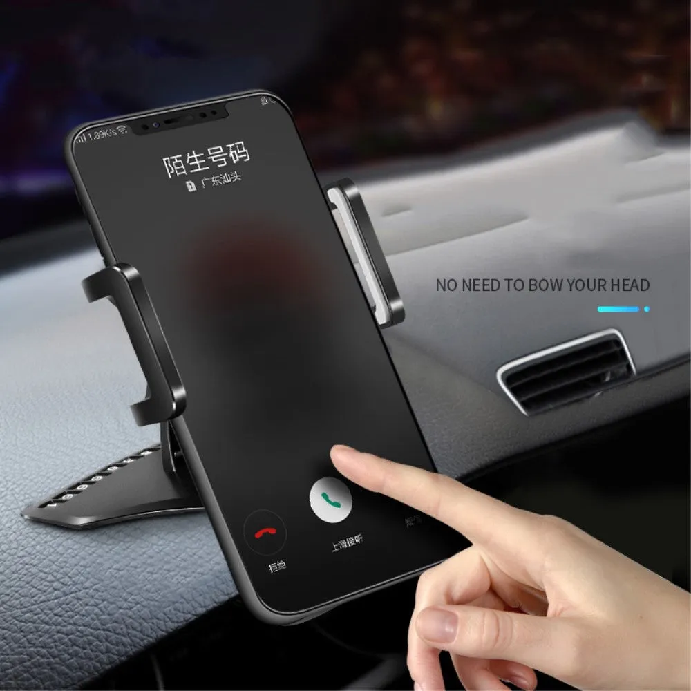 3 in 1 Car GPS Smartphone Holder: Dashboard / Visor Clamp   AC Grid Clip for Lava Xolo Era 4K (2016) - Black