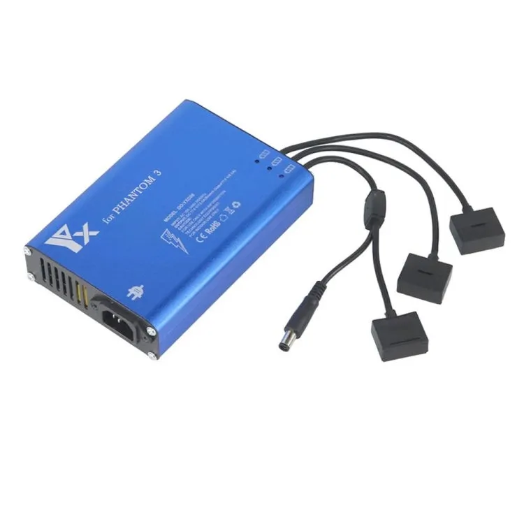 4 in 1 Parallel Power Hub Intelligent Battery Controller Charger for DJI Phantom 3 Standard SE FPV Drone, Plug Type:AU Plug