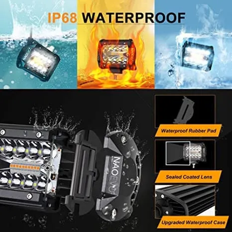 4 Inch 120W Amber White LED Light Pods