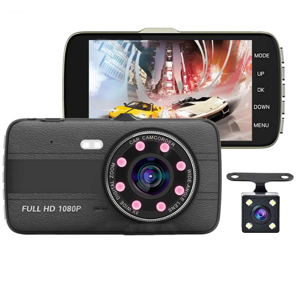 4-inch Car  Driving  Recorder 1080p High-definition Wide-angle