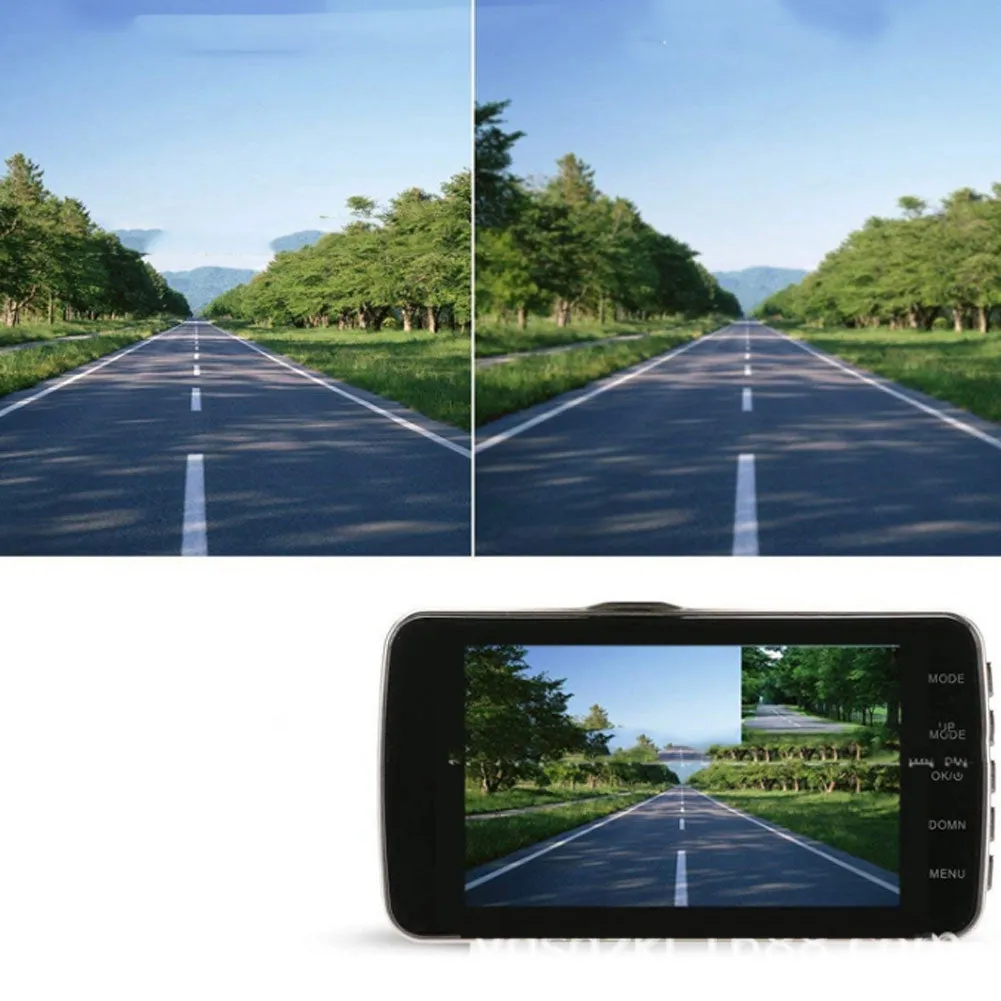 4-inch Car  Driving  Recorder 1080p High-definition Wide-angle