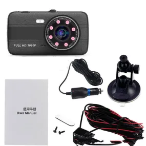4-inch Car  Driving  Recorder 1080p High-definition Wide-angle