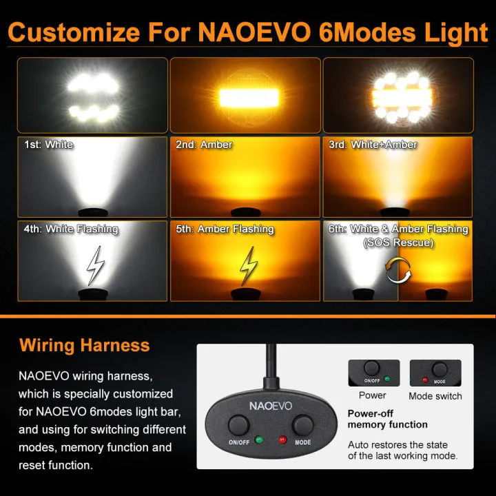 4.5 Inch 140W Round Amber White LED Light Pods