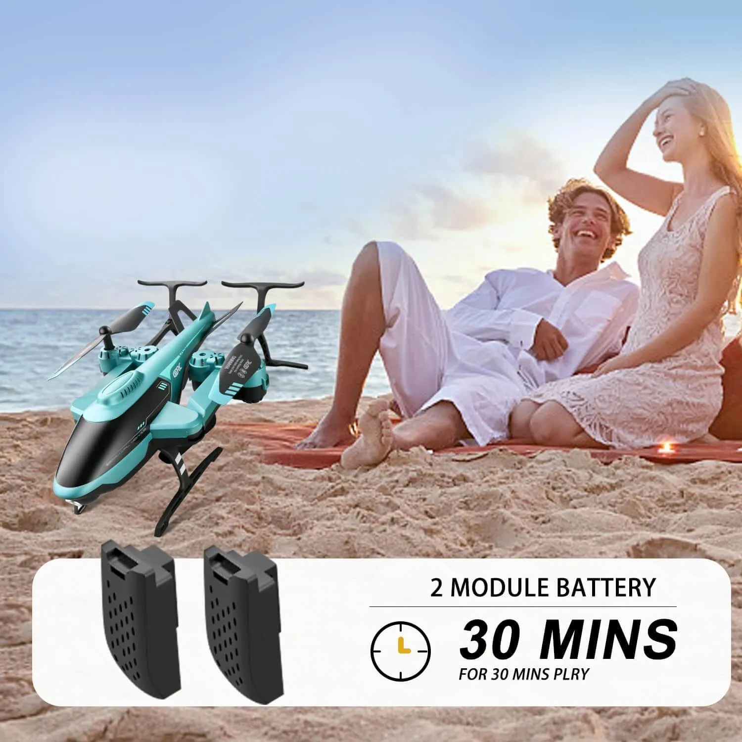 4D-V10 Remote Control Airplane Toy (Blue)