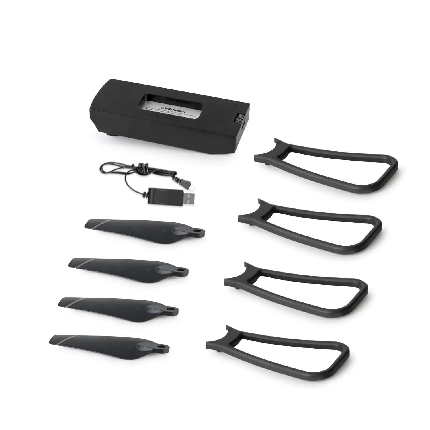 4D-V4 drone accessories are optional (spare battery   charging cable / spare propeller   protective cover)