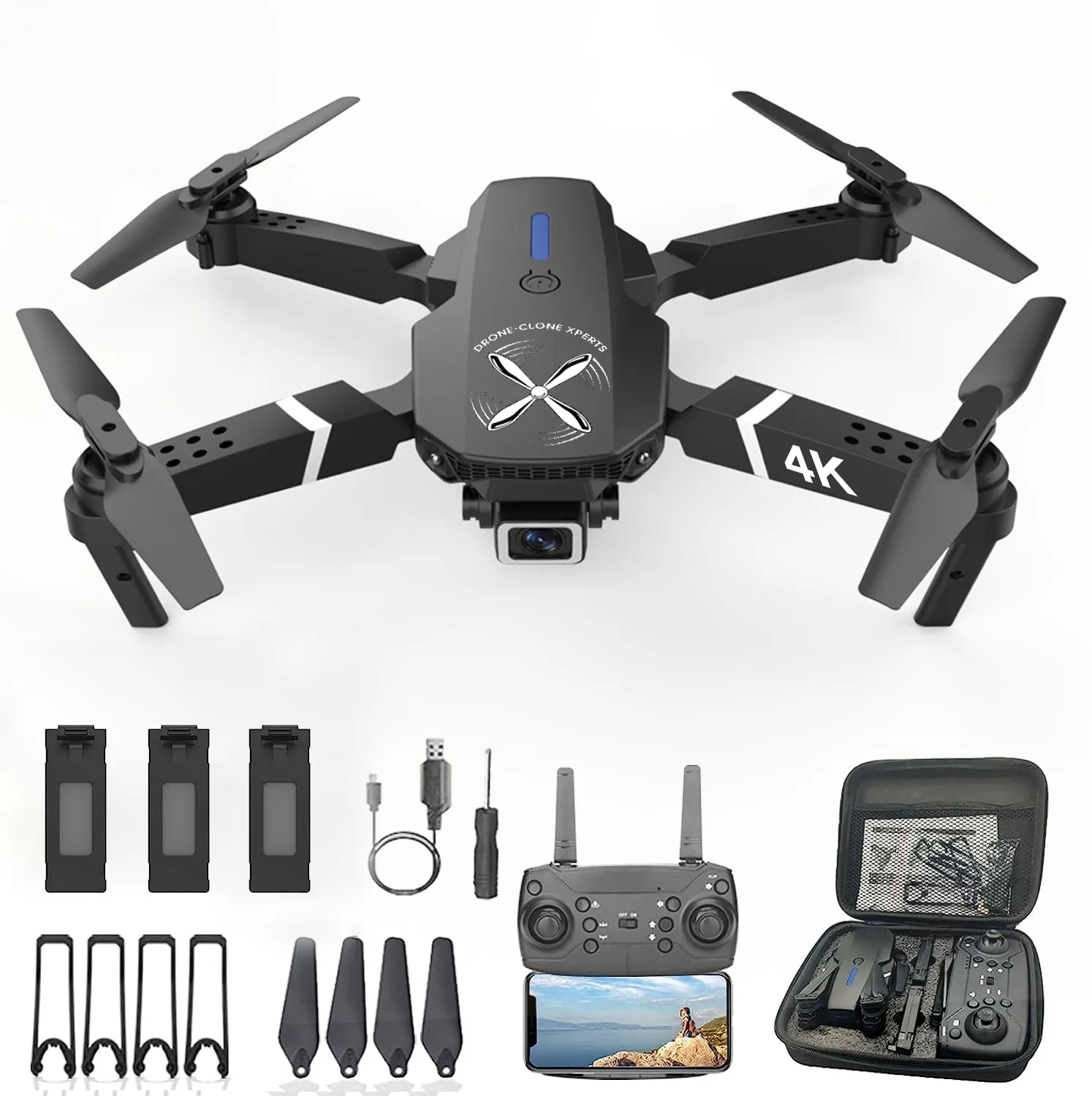 4PCS Propeller Blade Guards for Black Falcon 4K Pro EXTREME Spare Parts Prop Guards Blade Shields