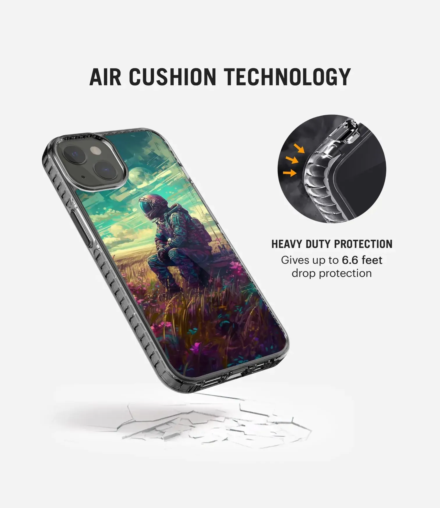 Astronaut In Grass Stride 2.0 Phone Case