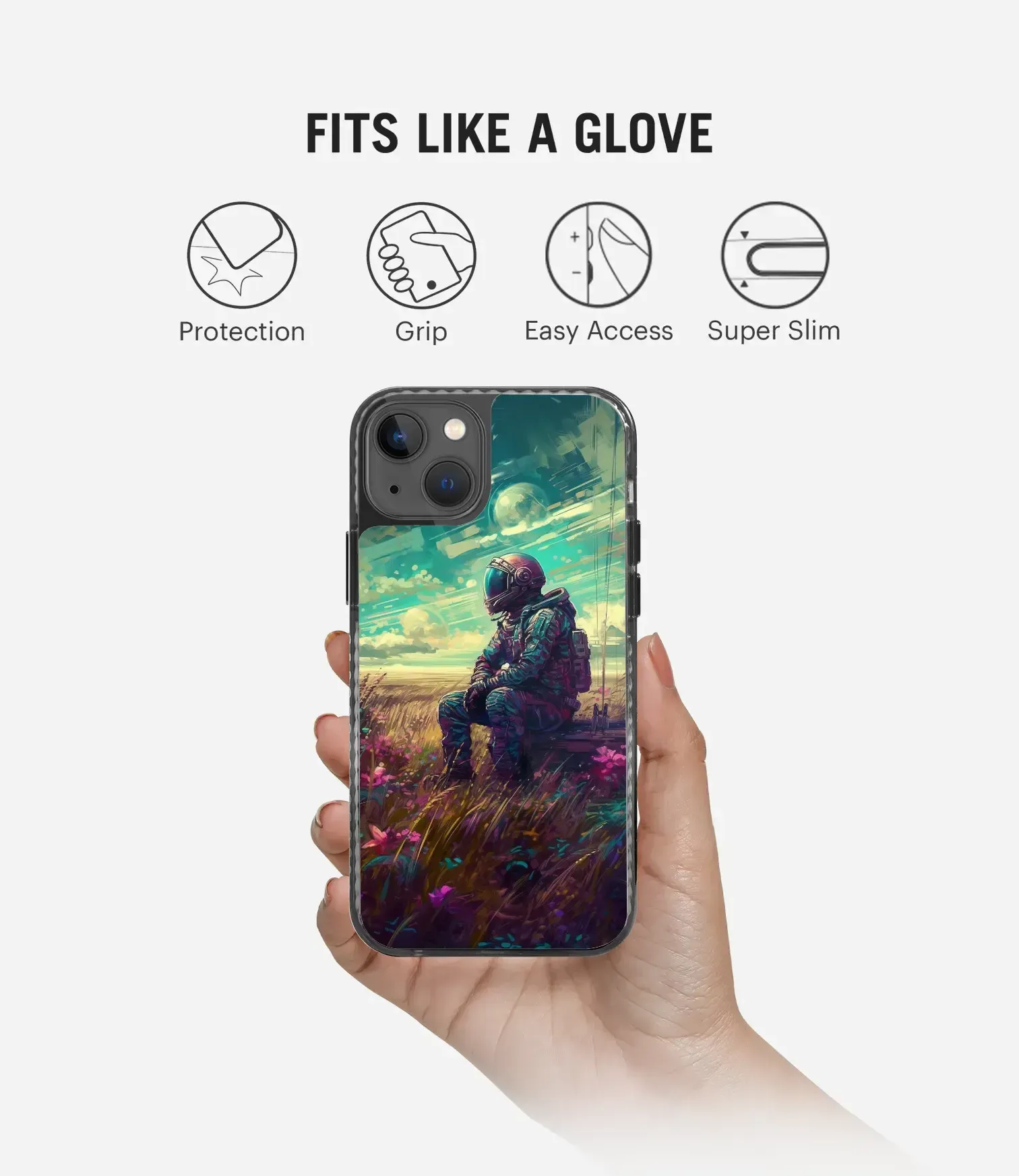 Astronaut In Grass Stride 2.0 Phone Case