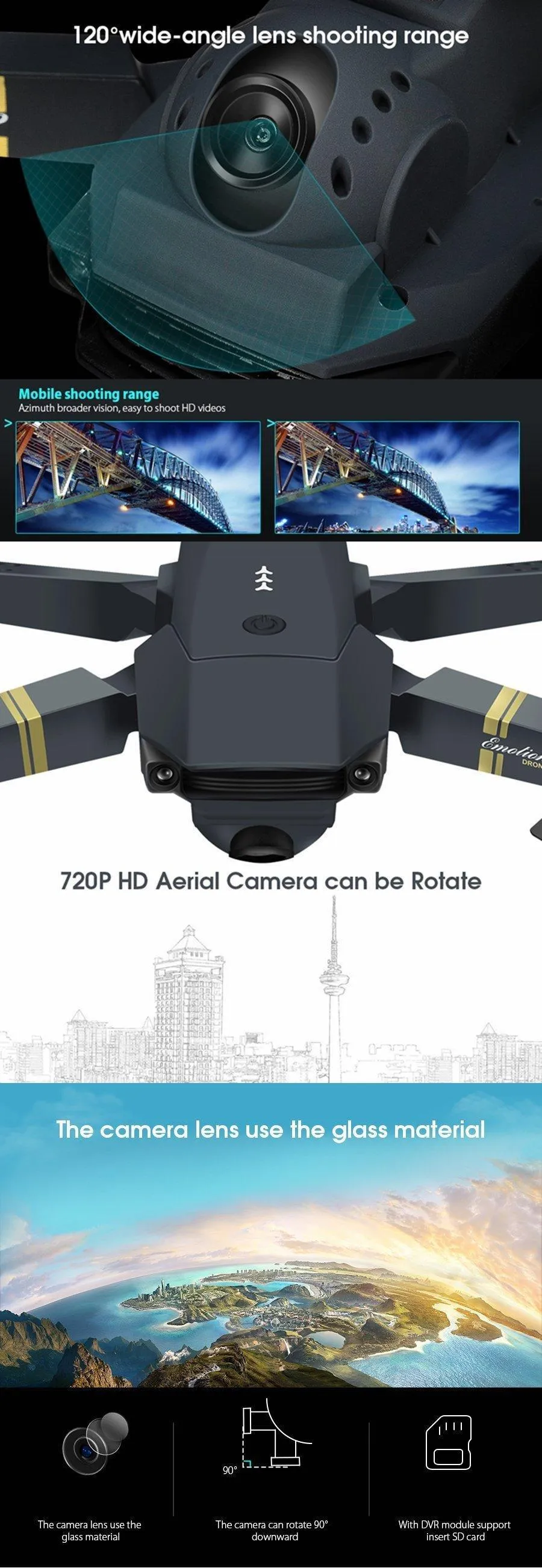 Best Drone X Pro With HD Camera WiFi FPV GPS RC Quadcopter