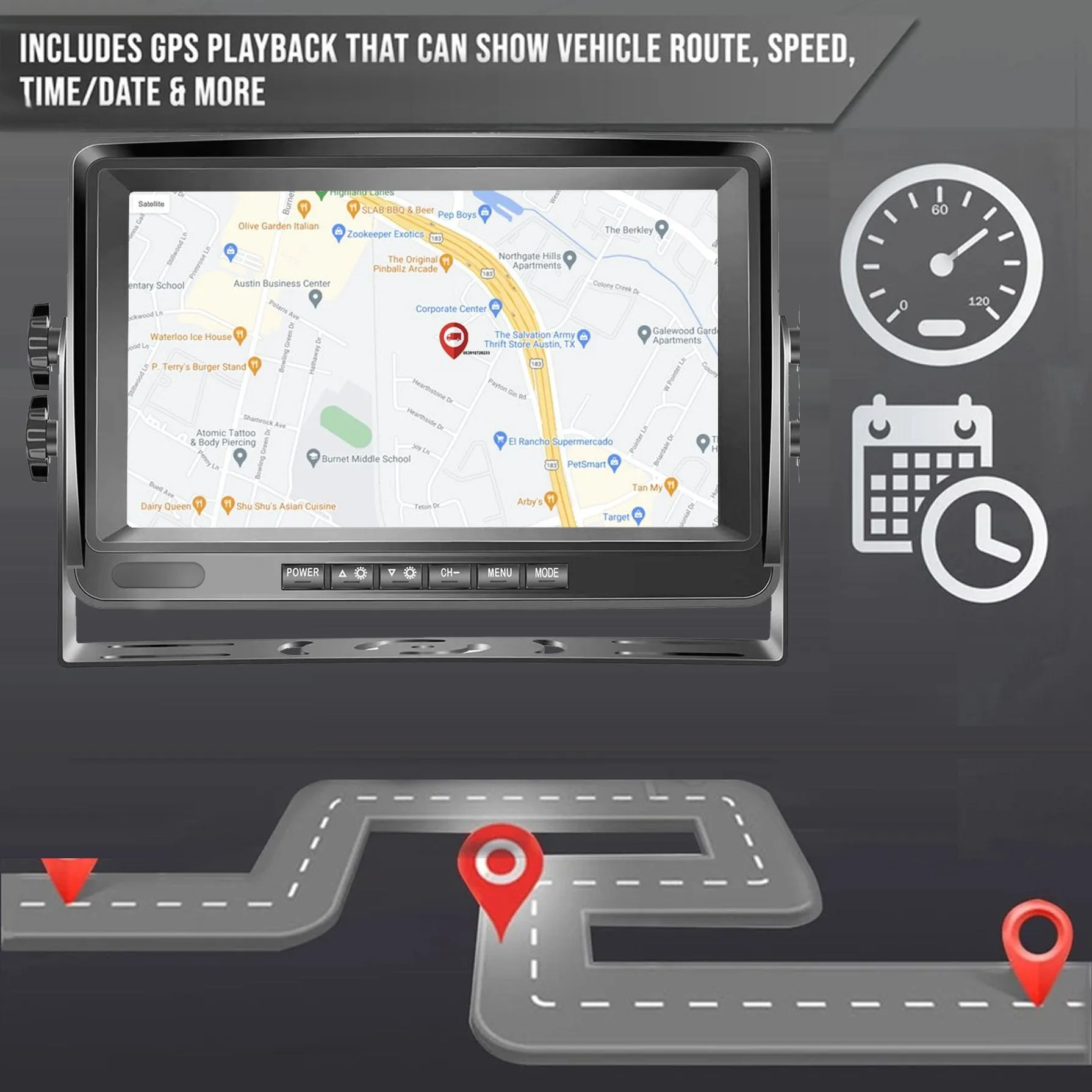 Black Box 1080P Dash Cam, 3-4 Cam MDVR System, For Fleets/ Truckers