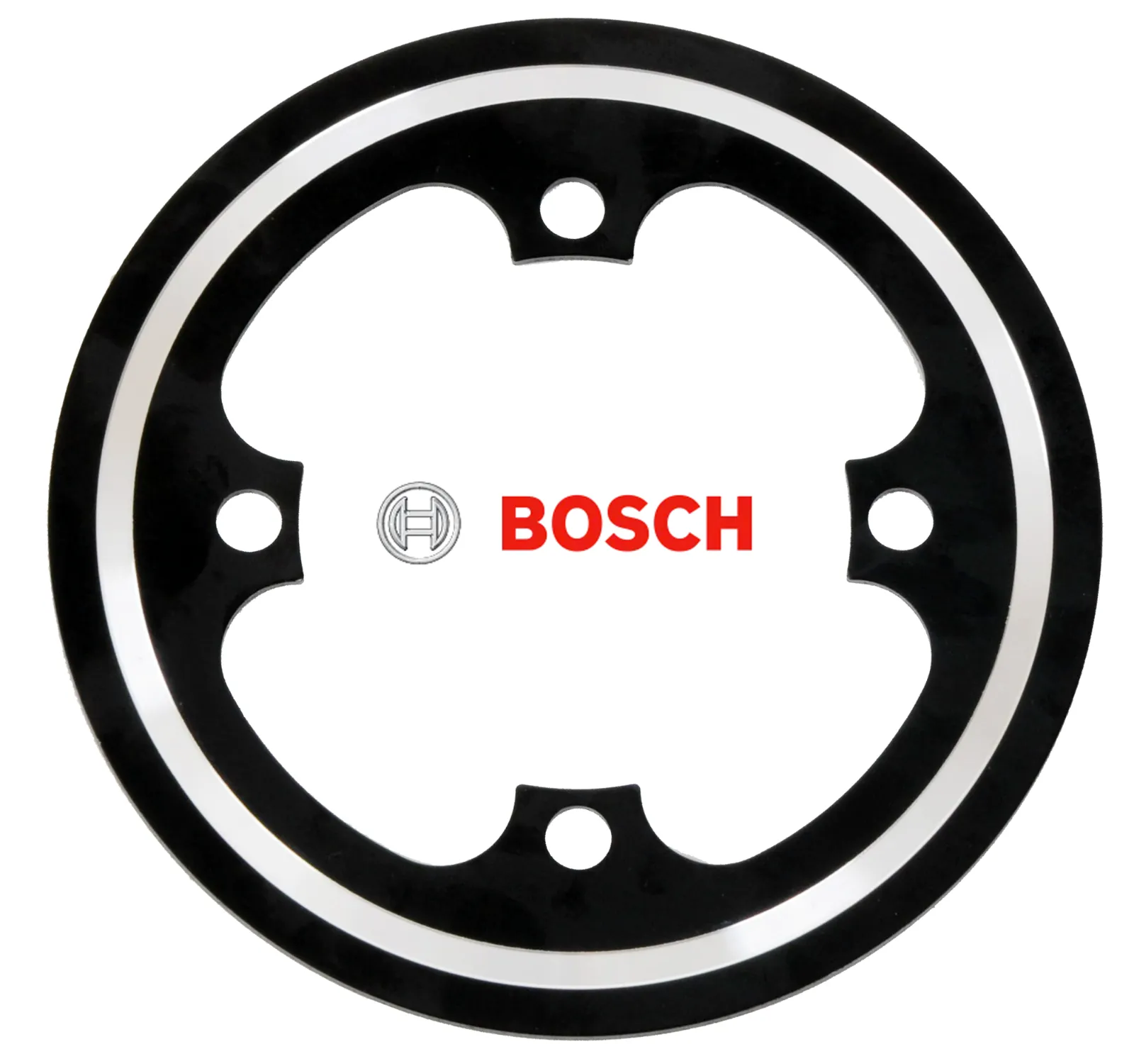 Bosch E-Bike 38T Chain Guard / Chain Wheel Protector - CNC Alloy - Black/Silver