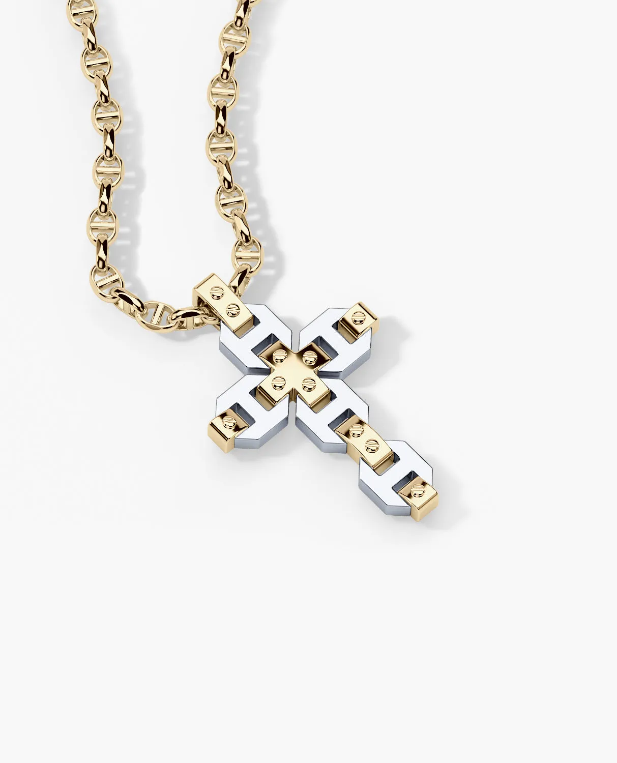 BRIGGS Cross Pendant in Gold