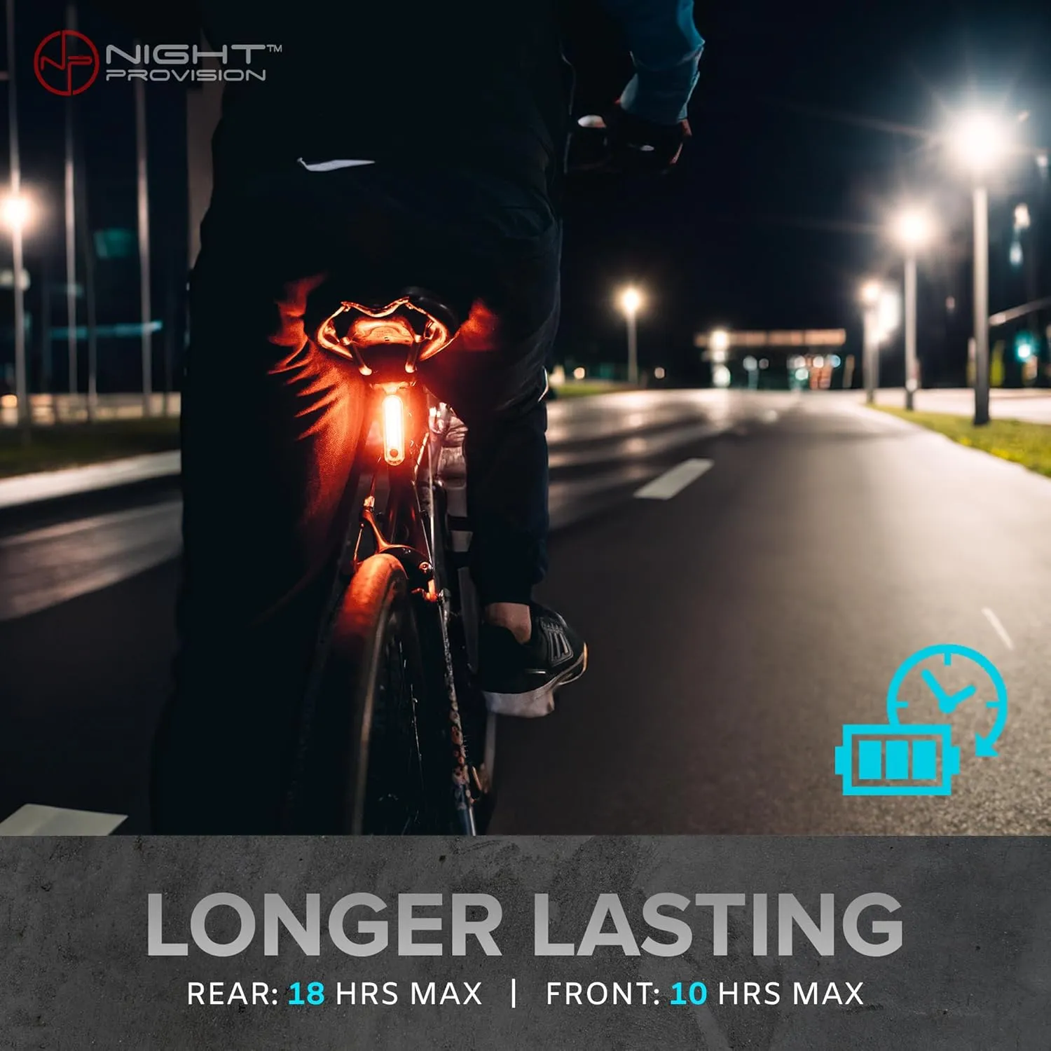 BX-500 Bike Light Set - Powerful Front and Back Lights 10hrs Max Rechargeable Bicycle LED Headlight - 18hr Max Taillight Accessories for Night Riding, Cycling Safety for Adults Kids Men Women