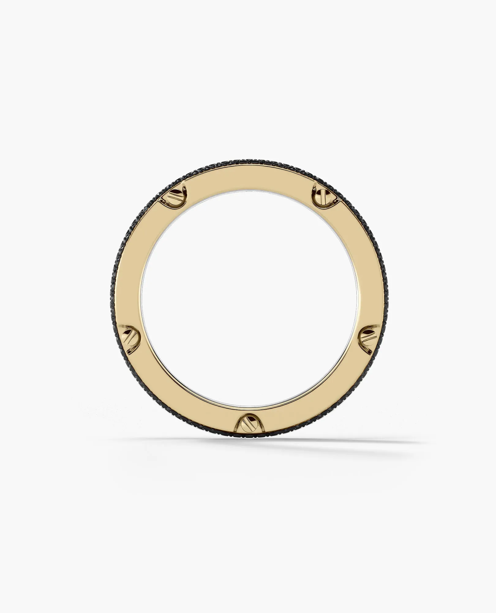 CABARRUS Two-Tone Gold Ring with 0.85ct Black Diamonds