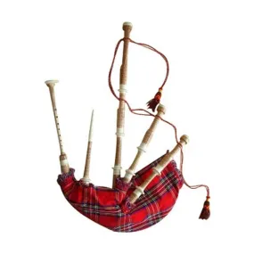 Caucus Wood Highland Bagpipe Ivory Color Plastic Fittings