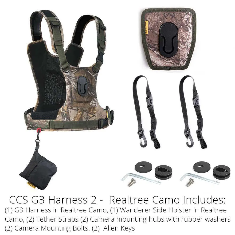 CCS G3 Camo Harness For 2 Cameras