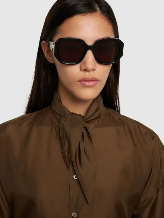 Chloé   Marcie squared bio-acetate sunglasses 