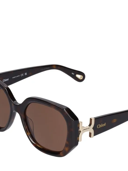 Chloé   Marcie squared bio-acetate sunglasses 