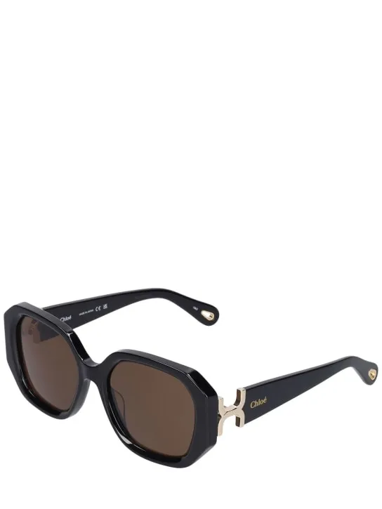 Chloé   Marcie squared bio-acetate sunglasses 