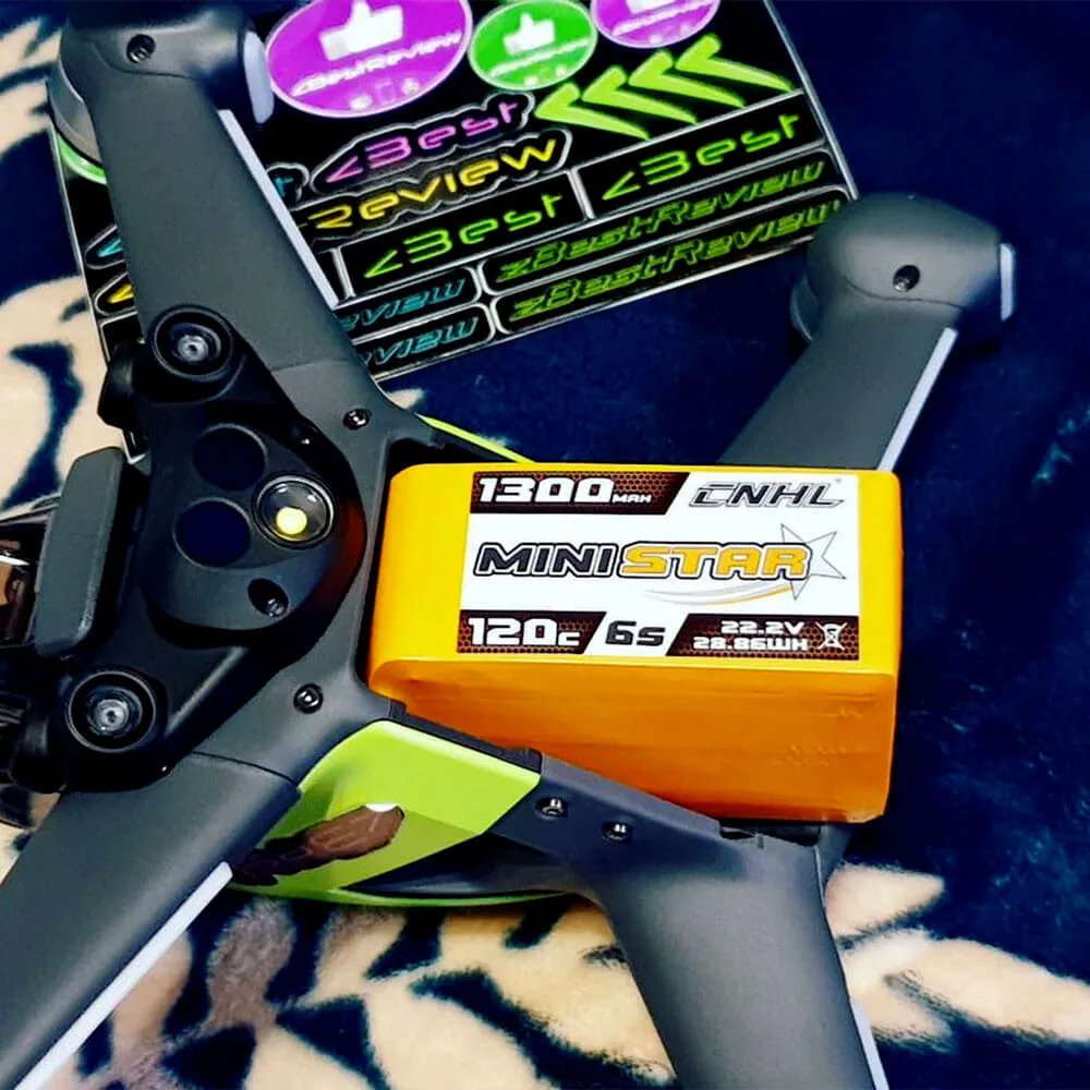 CNHL MiniStar 1300mAh 22.2V 6S 120C Lipo Battery with XT60 Plug