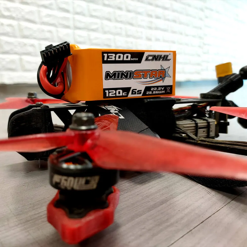 CNHL MiniStar 1300mAh 22.2V 6S 120C Lipo Battery with XT60 Plug