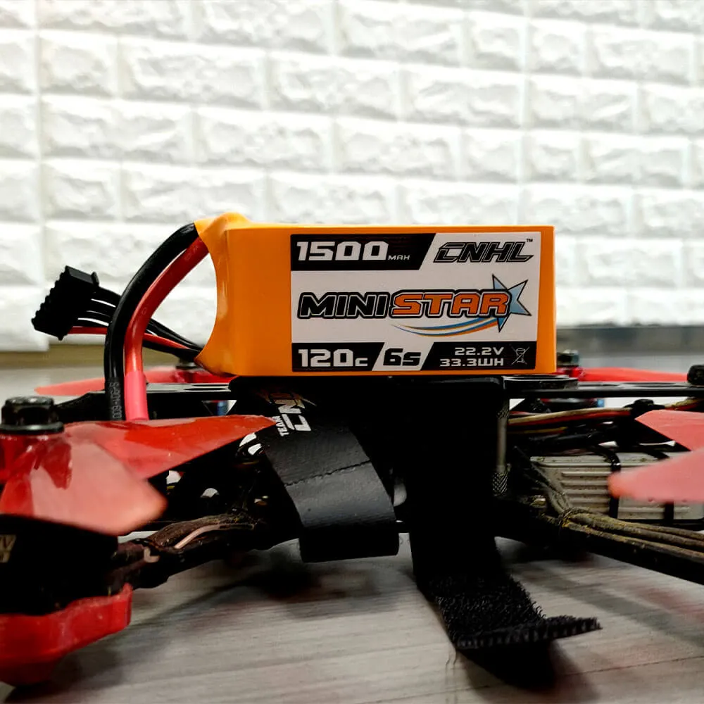 CNHL MiniStar 1500mAh 22.2V 6S 120C Lipo Battery with XT60 Plug