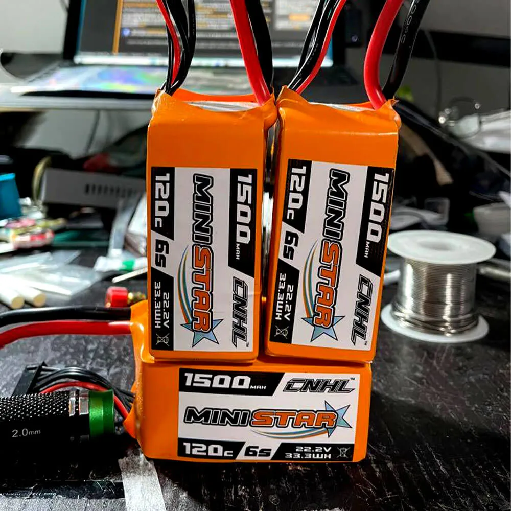 CNHL MiniStar 1500mAh 22.2V 6S 120C Lipo Battery with XT60 Plug