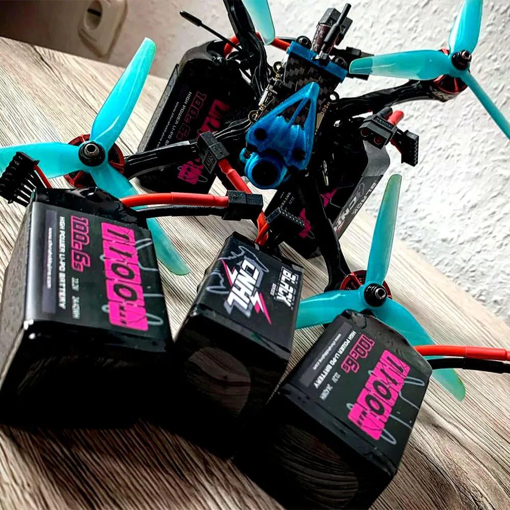 [Combo] 2 Packs CNHL Black Series 1100mAh 22.2V 6S 100C Lipo Battery with XT60 Plug