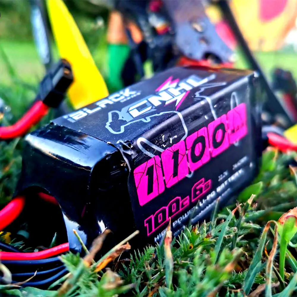 [Combo] 2 Packs CNHL Black Series 1100mAh 22.2V 6S 100C Lipo Battery with XT60 Plug