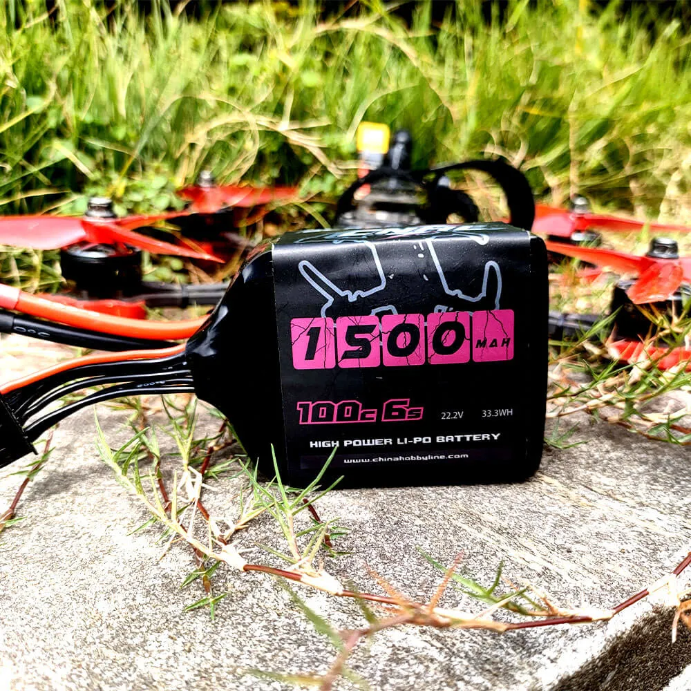 [Combo] 2 Packs CNHL Black Series 1500mAh 22.2V 6S 100C Lipo Battery with XT60 Plug
