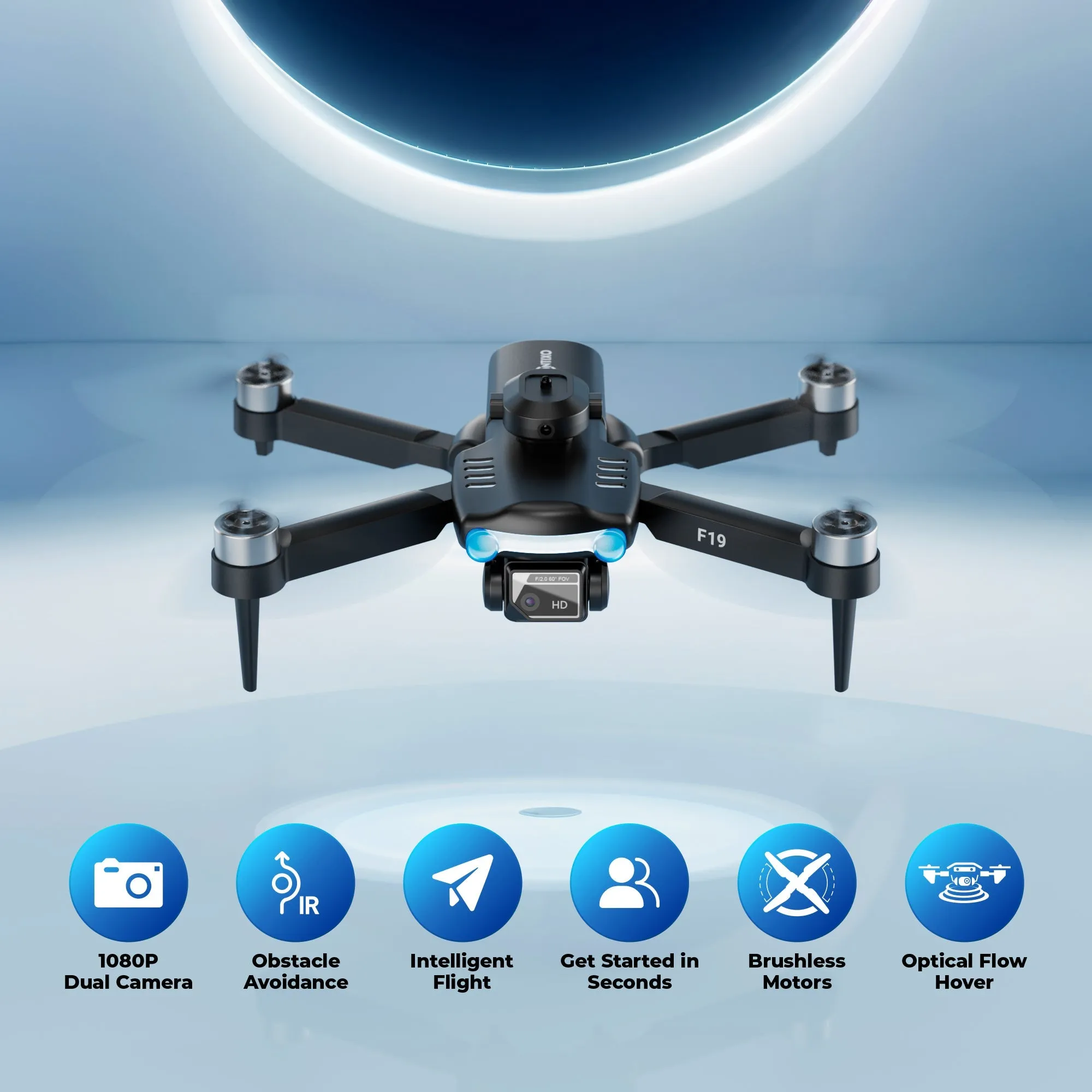 Contixo F19 Midnight Shadow Beginner Stunt Drone with Photo & Video HD Camera by Contixo